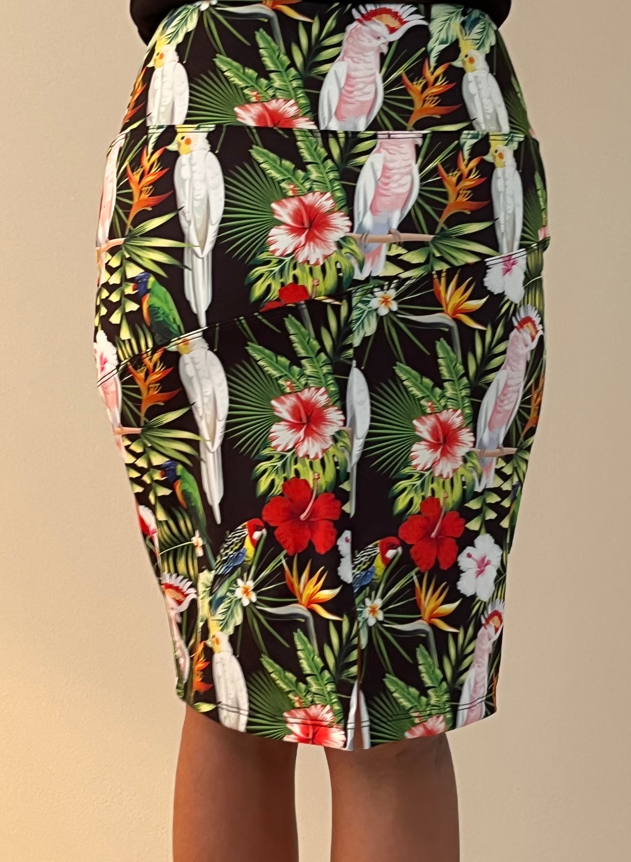 Pencil Skirt / Compression Skirt - Pink Parrot - Classic  Collection