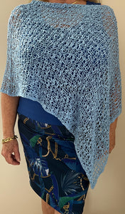 Shawlette - Crystal Blue