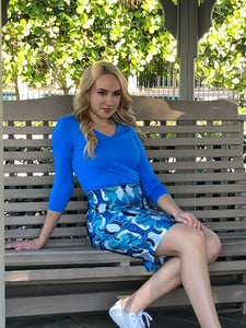 Pencil Skirt / Compression Skirt - Ocean Wave - Classic Collection