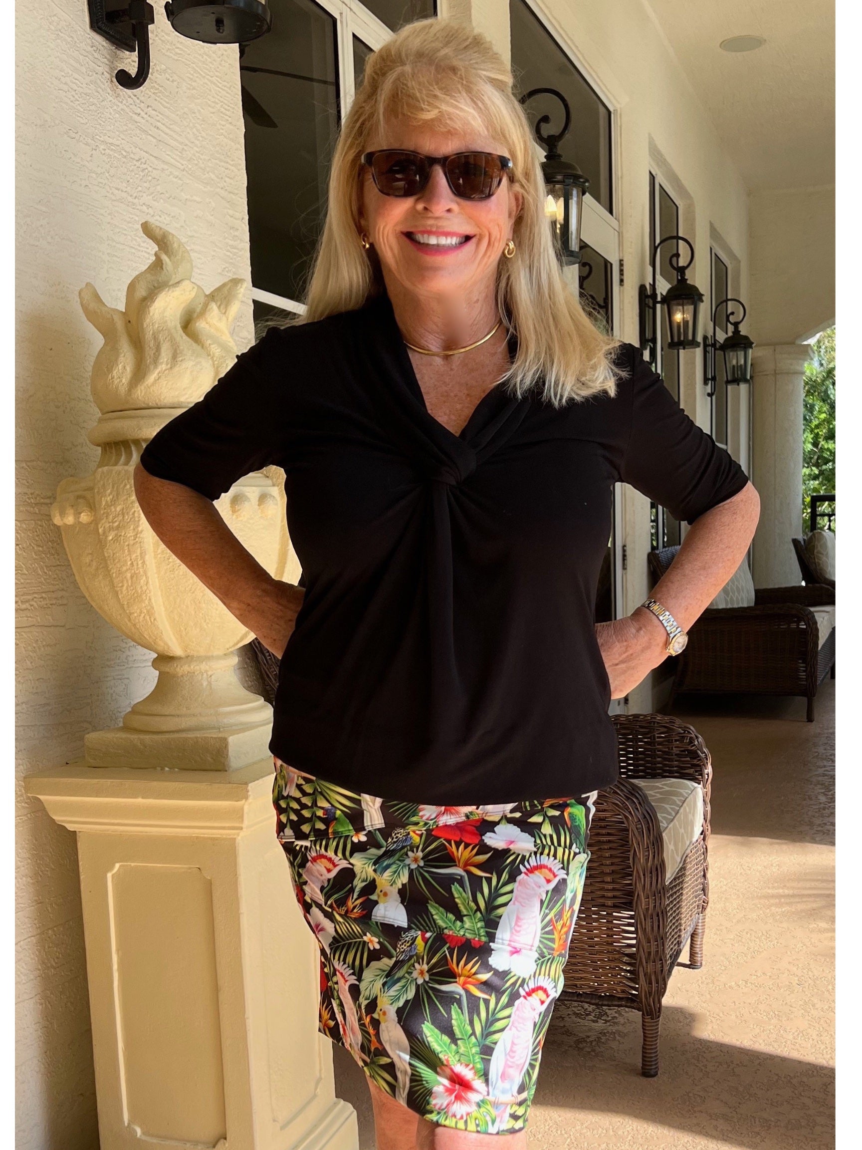 Pencil Skirt / Compression Skirt - Pink Parrot - Classic  Collection